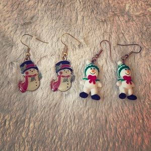 Christmas / Snowman Earrings